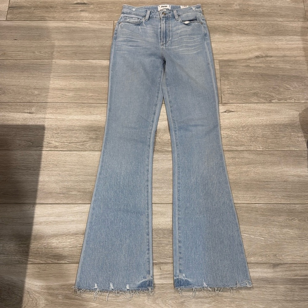 PAIGE Light Blue Flare Jeans